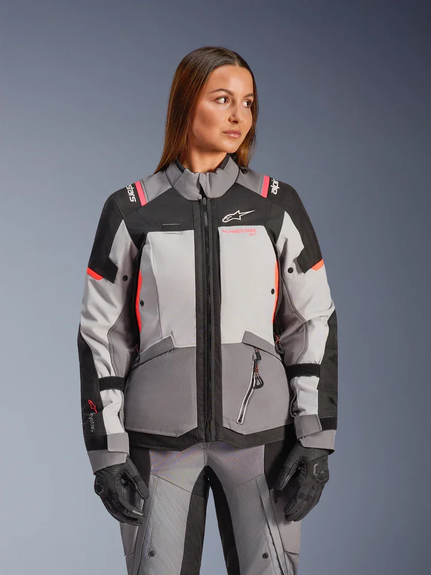 Jaqueta Alpinestars Stella/Feminina Andes V4 Drystar Cinza Escuro